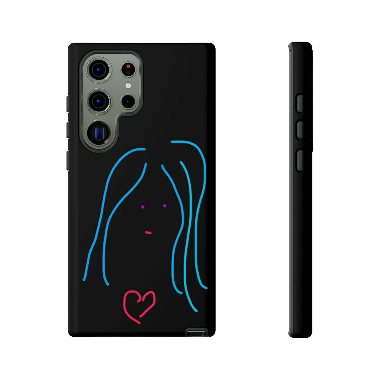 Heart Girl- Tough Cases- 46 Phone Styles