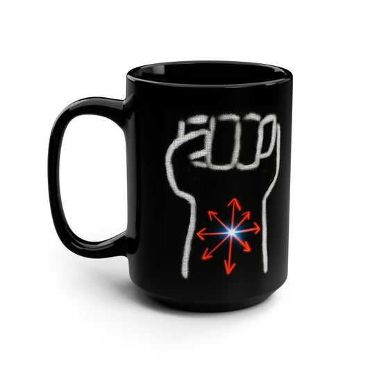 Tattoo- Black Mug, 15oz- Chaos/Fueled with Chaos
