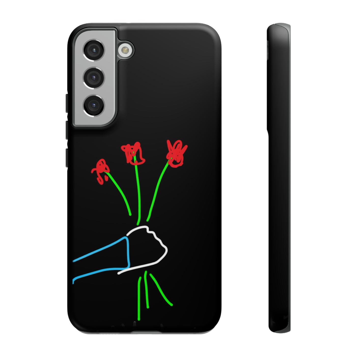3 Red Flowers- Tough Cases- 46 Phone Styles