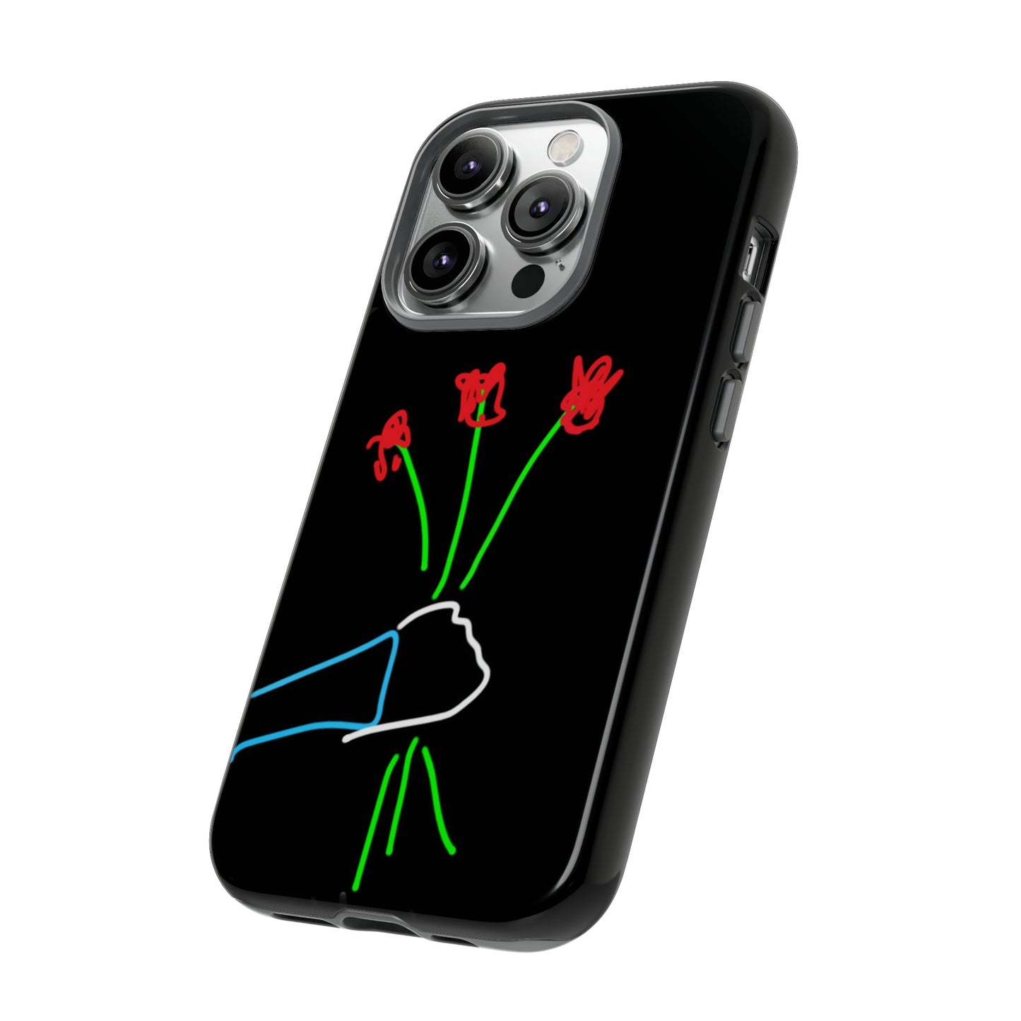 3 Red Flowers- Tough Cases- 46 Phone Styles