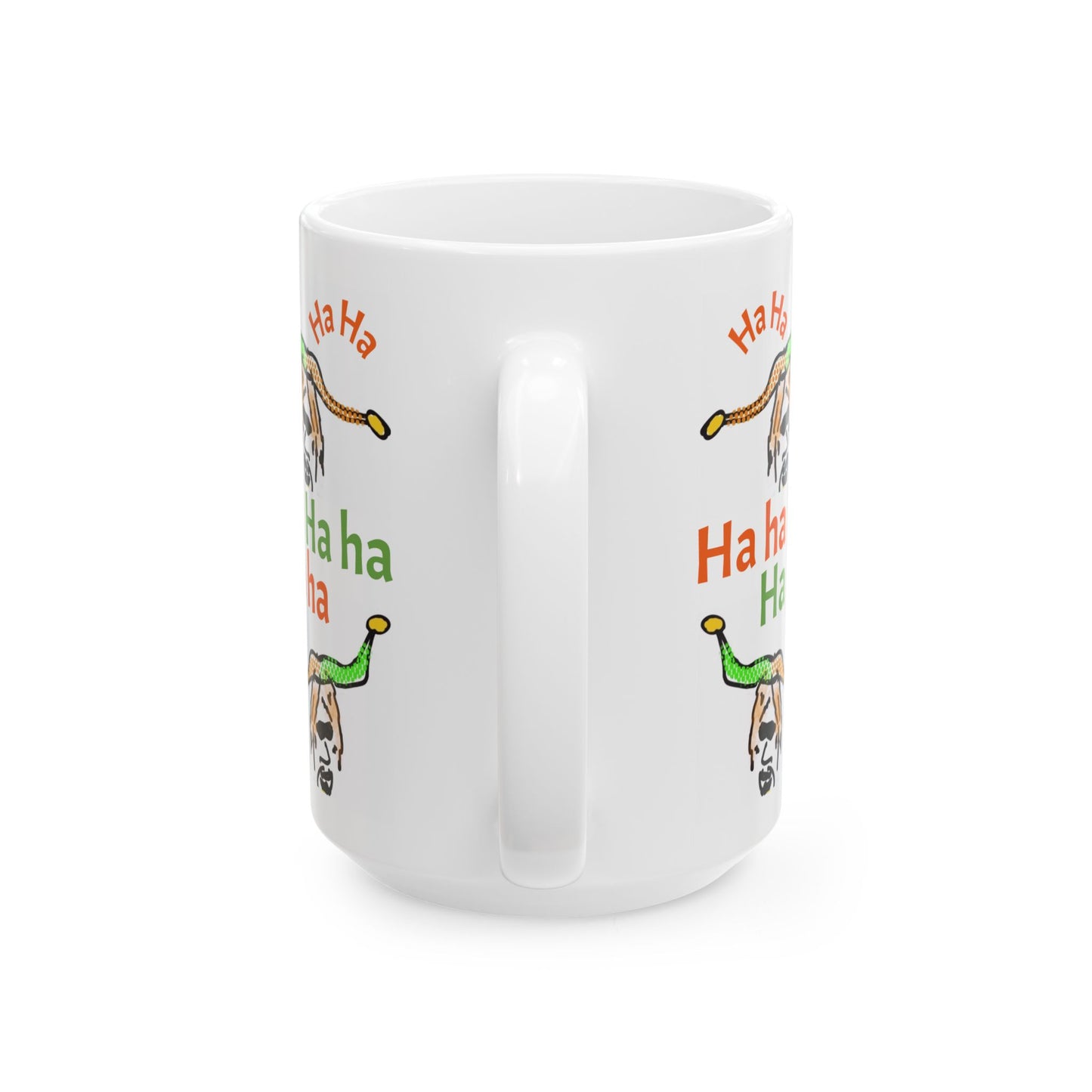 Prankster/HaHa Mug, 15 oz, white