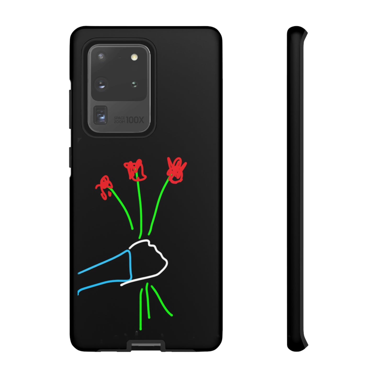 3 Red Flowers- Tough Cases- 46 Phone Styles