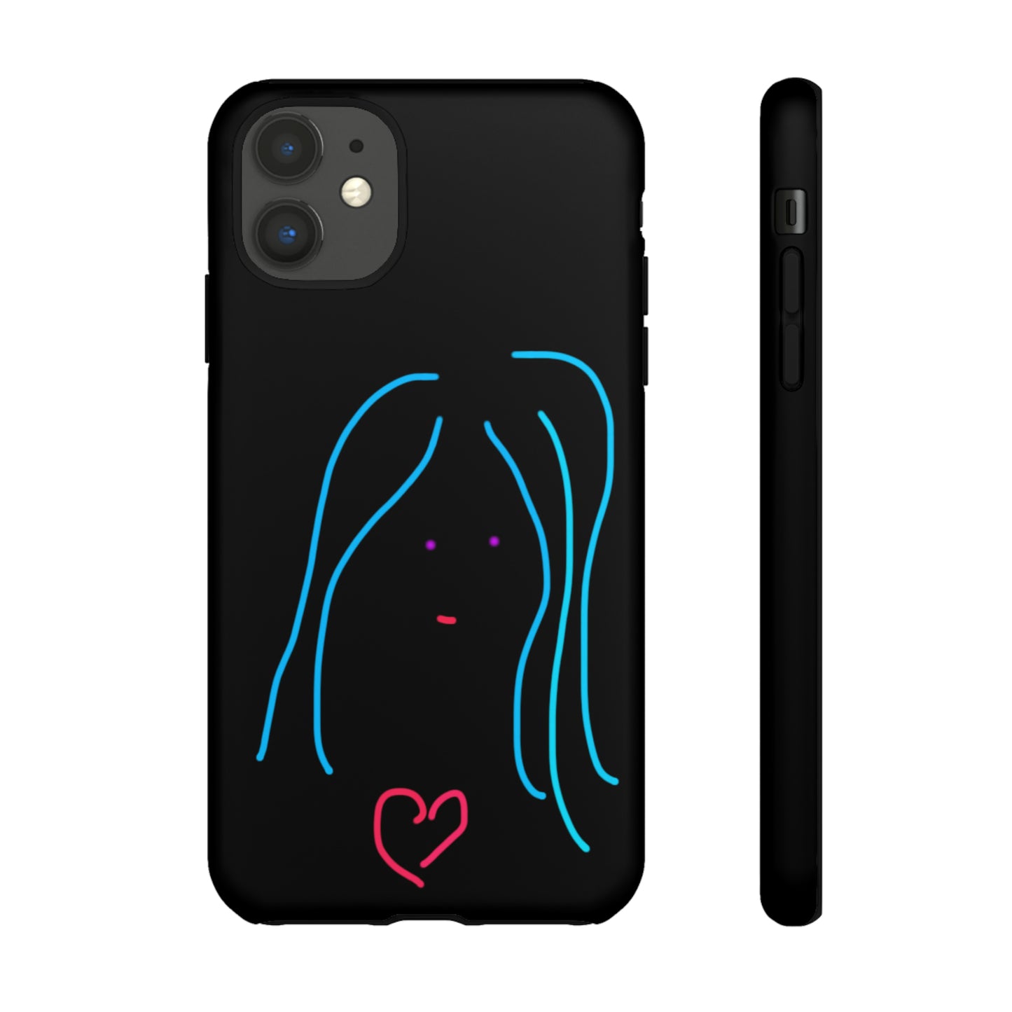 Heart Girl- Tough Cases- 46 Phone Styles