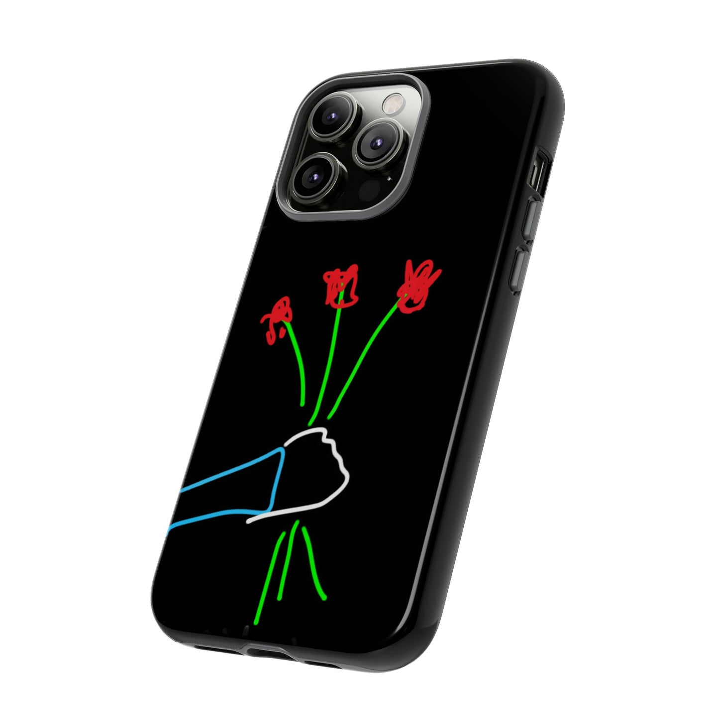 3 Red Flowers- Tough Cases- 46 Phone Styles