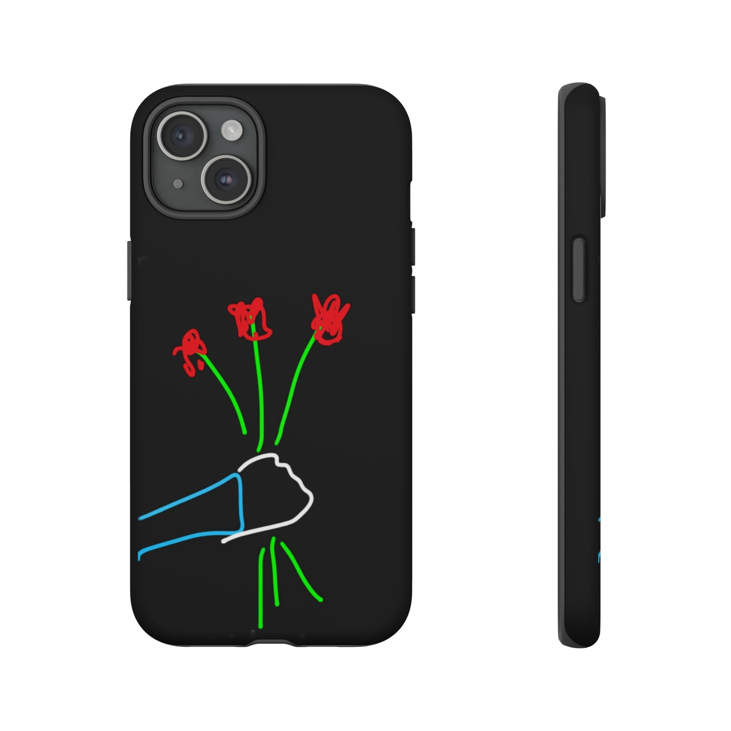 3 Red Flowers- Tough Cases- 46 Phone Styles