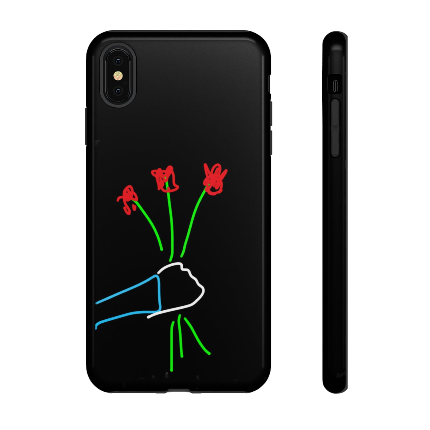 3 Red Flowers- Tough Cases- 46 Phone Styles