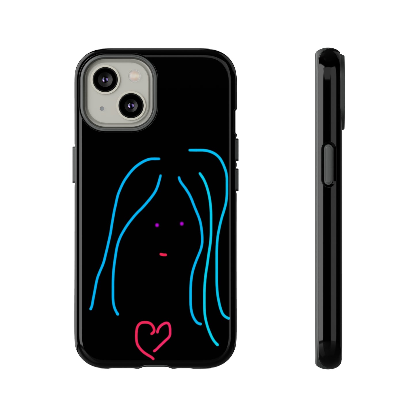 Heart Girl- Tough Cases- 46 Phone Styles