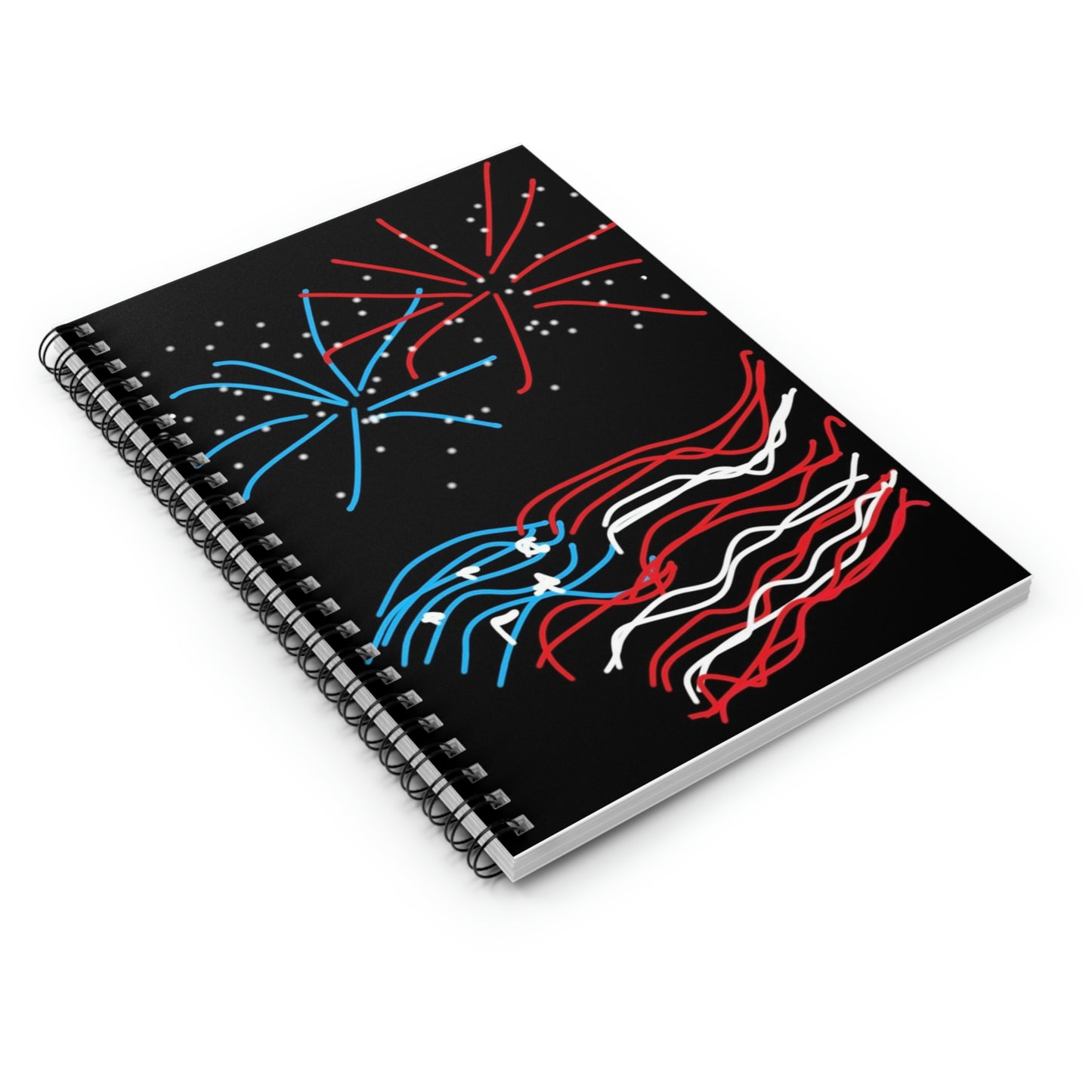 July 4th- Fireworks- Spiral Notebook - Ruled Line