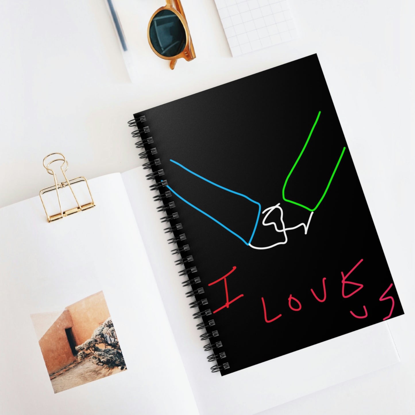 I Love Us- Spiral Notebook - Ruled Line
