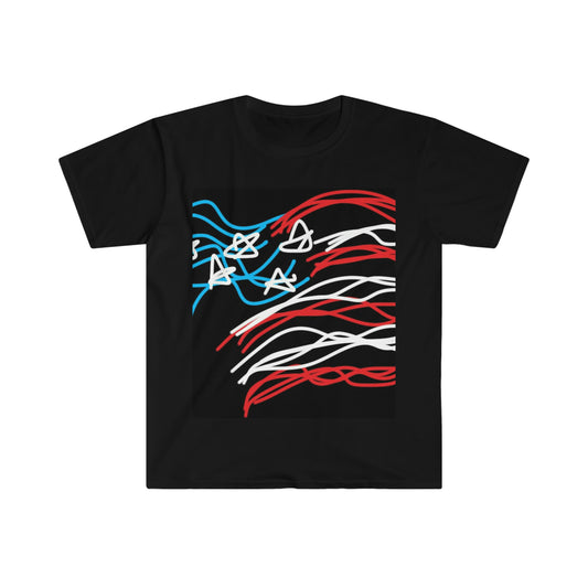 July 4th- Old Glory- Men's/Unisex Softstyle T-Shirt