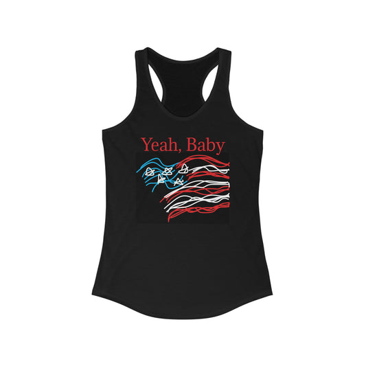 July 4th- Old Glory- Women's Ideal Racerback Tank