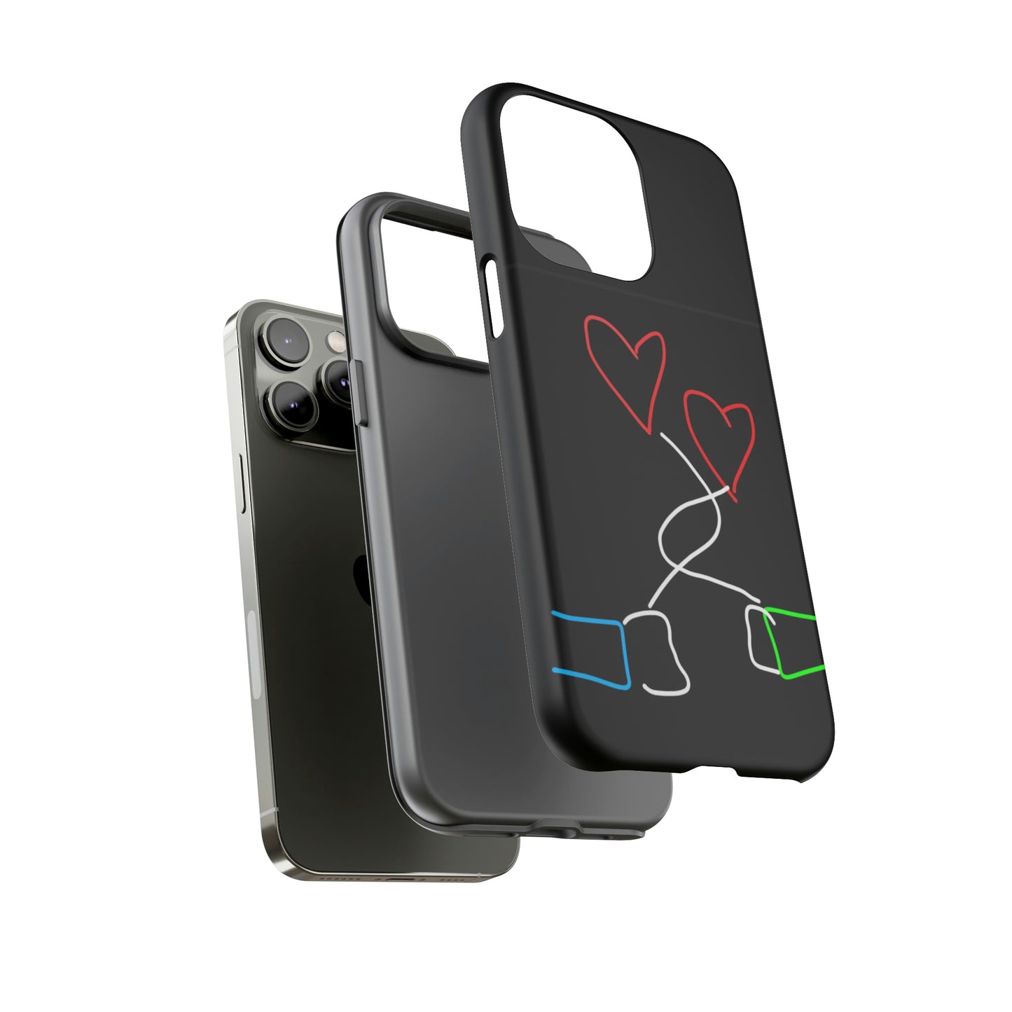 Tangled Hearts- Tough Cases- 41 Phone Styles