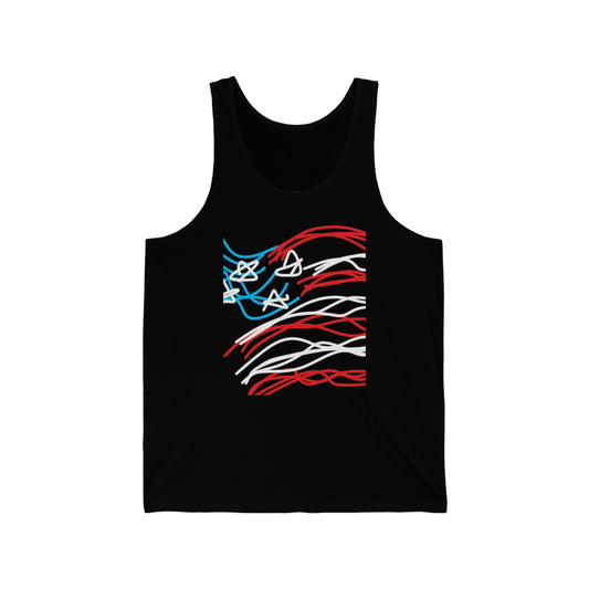 July 4th- Old Glory- Men's/Unisex Jersey Tank