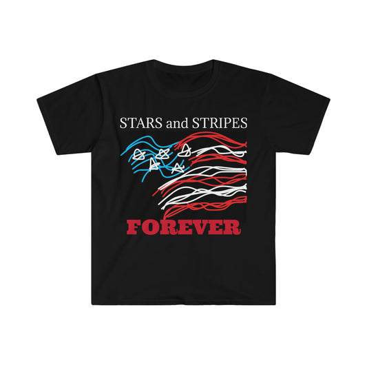 July 4th- Old Glory- Men's/Unisex Softstyle T-Shirt