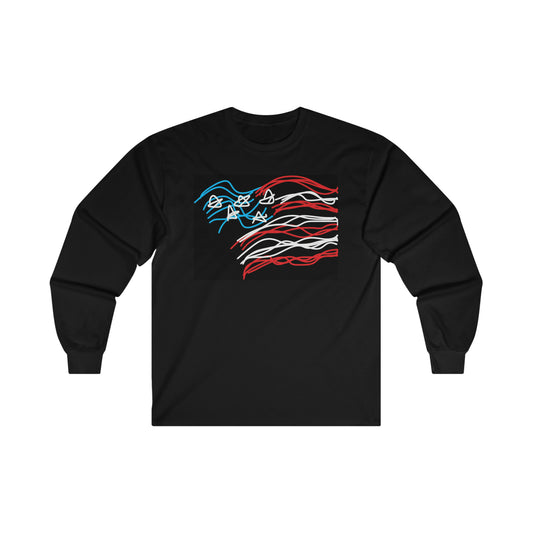 July 4th- Old Glory- Ultra Cotton Long Sleeve Tee