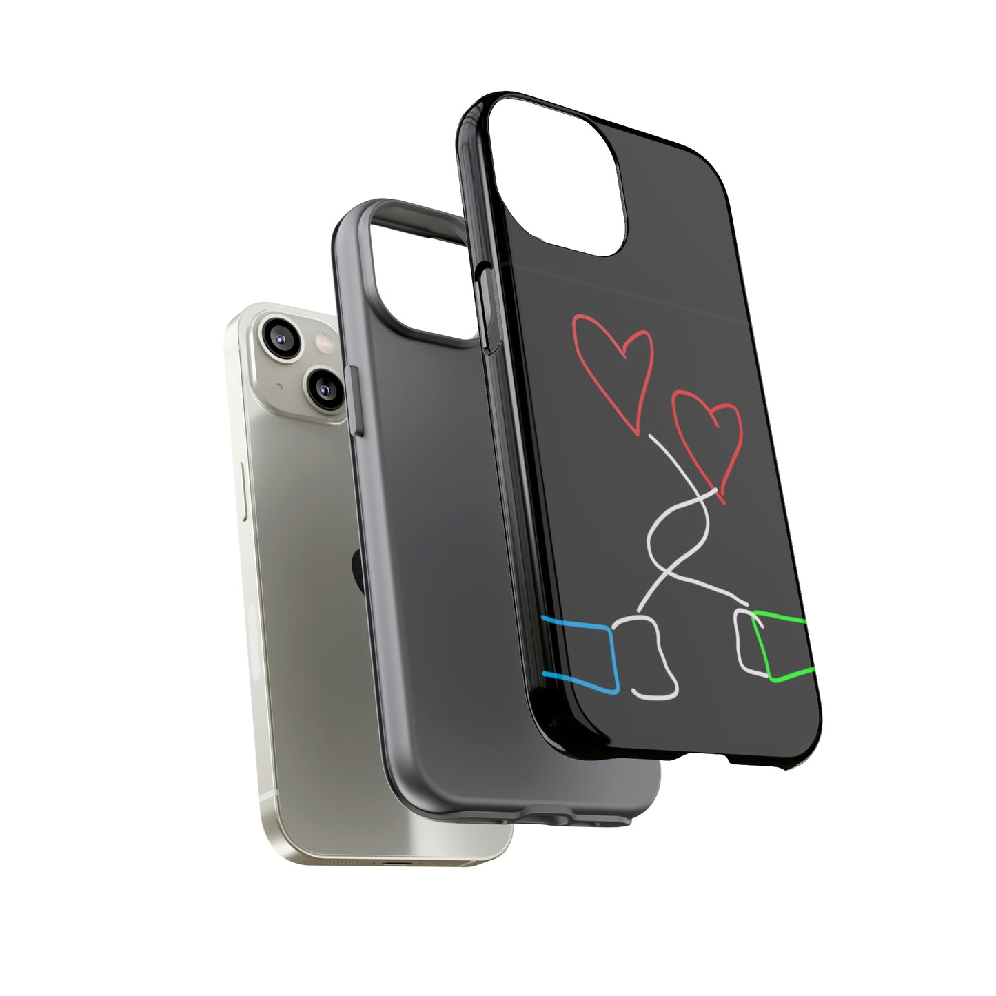 Tangled Hearts- Tough Cases- 41 Phone Styles